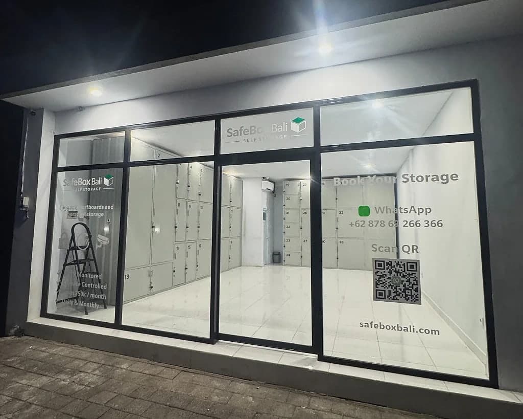 SafeBox Bali self-storage facility in Canggu